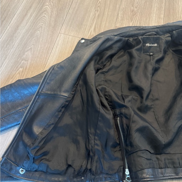 Madewell The Ultimate Leather Motorcycle Jacket. Size Small. - Picture 8 of 11
